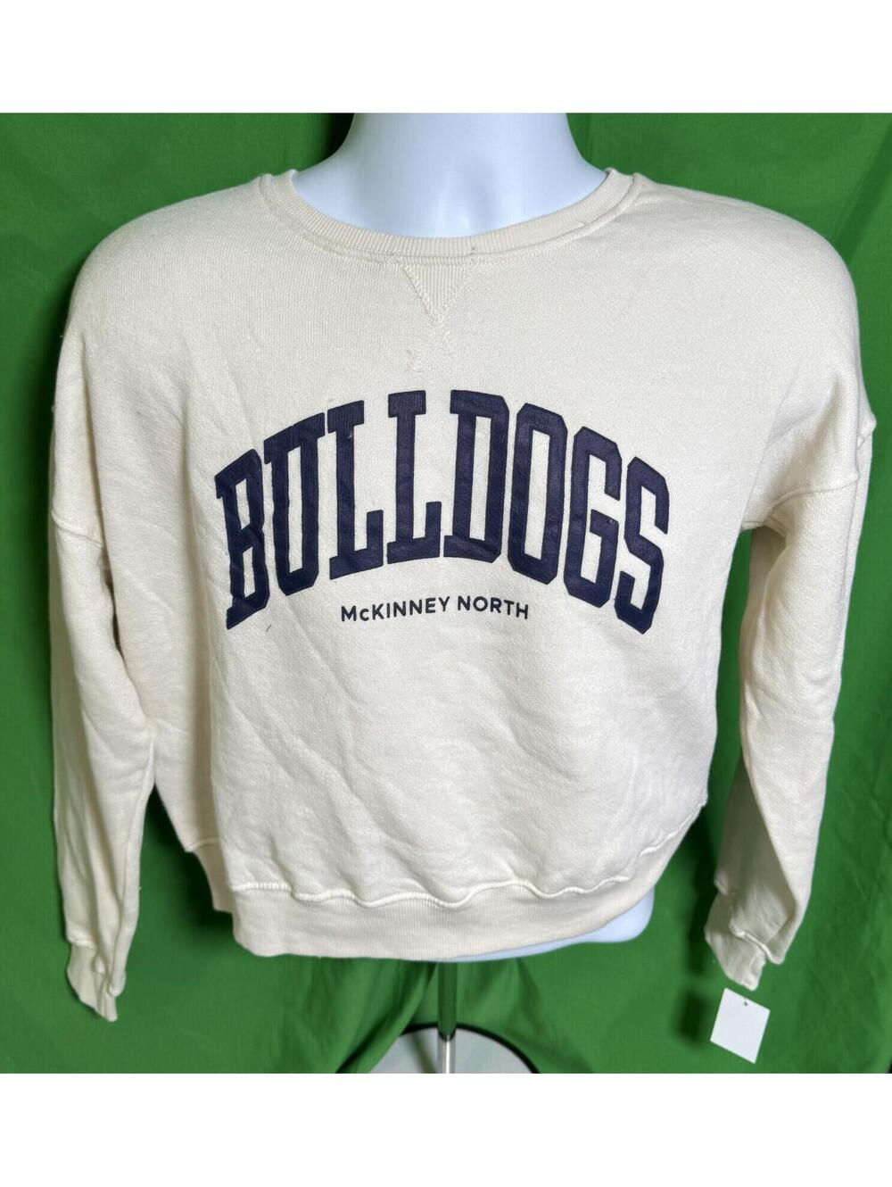 McKinney North High School Bulldogs Cropped Sweatshirt Size XS NEW NWT